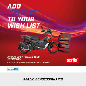 Promo Aprilia SR GT Christmas DEM