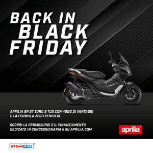BLACK FRIDAY APRILIA SR GT
